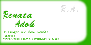 renata adok business card